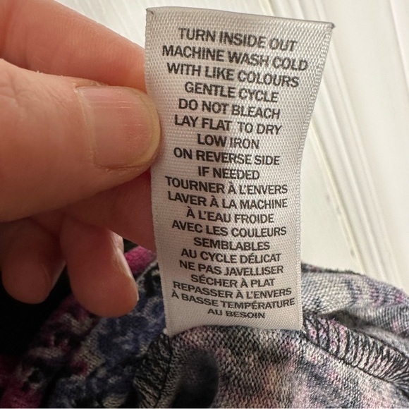 Northern Reflections Shirt Black/Pink/Purple Floral Long Sleeved Sz Extra Large - Picture 7 of 16